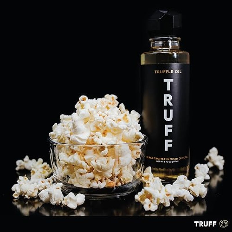 TRUFF BLACK TRUFFLE OIL - GOURMET INFUSED OLIVE OIL - NON-GMO, GLUTEN-FREE - 5.6 FL.OZ