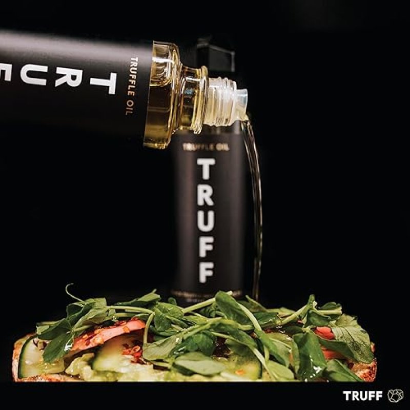 TRUFF BLACK TRUFFLE OIL - GOURMET INFUSED OLIVE OIL - NON-GMO, GLUTEN-FREE - 5.6 FL.OZ