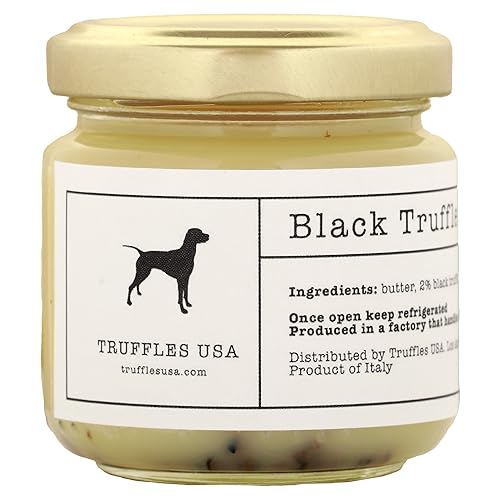 TRUFFLE BUTTER 2.82 OZ JAR - IMPORTED FROM ITALY - GOURMET RECIPE WITH NATURAL INGREDIENTS - LUXURIOUS DELICACY