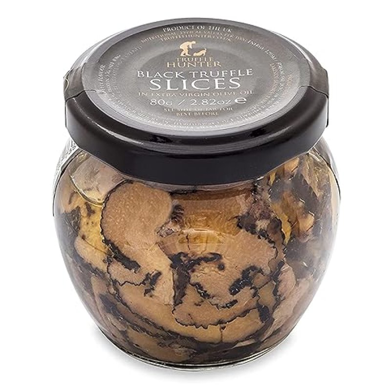 TRUFFLEHUNTER PREMIUM BLACK TRUFFLE SLICES 2.82 OZ - GOURMET DELIGHT