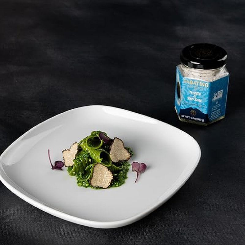 SABATINO TARTUFI TRUFFLE SALT SEASONING - ALL NATURAL GOURMET SICILIAN SEA SALT, KOSHER, NON-GMO, 4 OZ