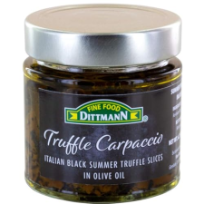 FINE FOOD DITTMANN PREMIUM ITALIAN BLACK SUMMER TRUFFLE CARPACCIO (6.35 OZ) - THIN SLICED TUBER AESTIVUM IN OLIVE OIL - GOURMET TRUFFLE DELIGHT