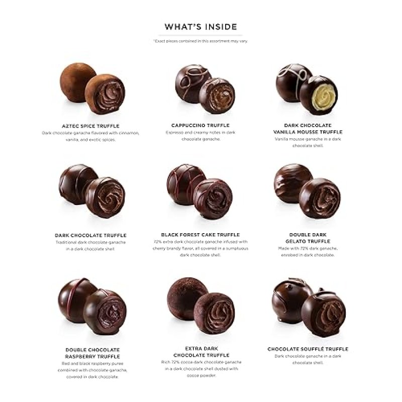 GODIVA DARK CHOCOLATE TRUFFLE GIFT BOX - 12PC GOURMET CANDY WITH CREAMY GANACHE FOR BIRTHDAY, THANK YOU, ANNIVERSARY, CONGRATULATIONS