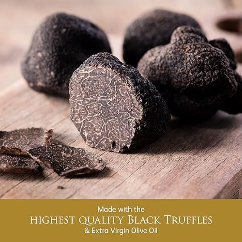 TRUFFLEHUNTER PREMIUM BLACK TRUFFLE EXTRA VIRGIN OLIVE OIL - 8.45 OZ - TRUFFLEHUNTER
