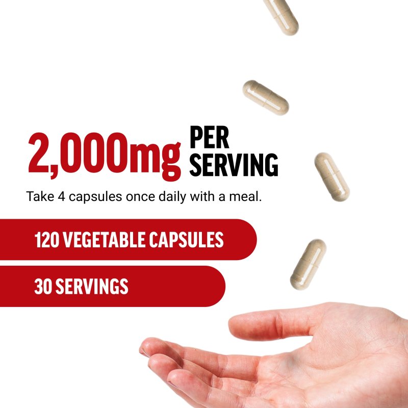 FORCE FACTOR PREMIUM MACA ROOT CAPSULES FOR VITALITY & PERFORMANCE - 2000MG, 120CT