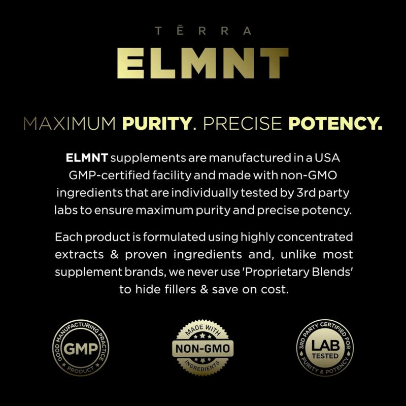 ELMNT LIONS MANE MUSHROOM SUPPLEMENT - 16X STRENGTH NOOTROPIC ENERGY FOCUS MEMORY PILLS