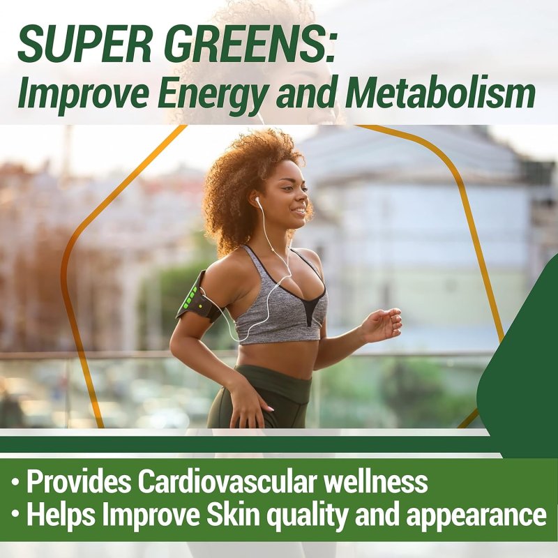 COUNTRY FARMS SUPER GREENS VEGICAPS - WHOLE FOOD SUPPLEMENT WITH 32 SUPERFOODS, ANTIOXIDANTS & PROBIOTICS - 60 COUNT