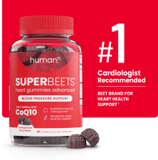 HUMAN SUPERBEETS HEART GUMMIES WITH COQ10 & POMEGRANATE, 60 CT