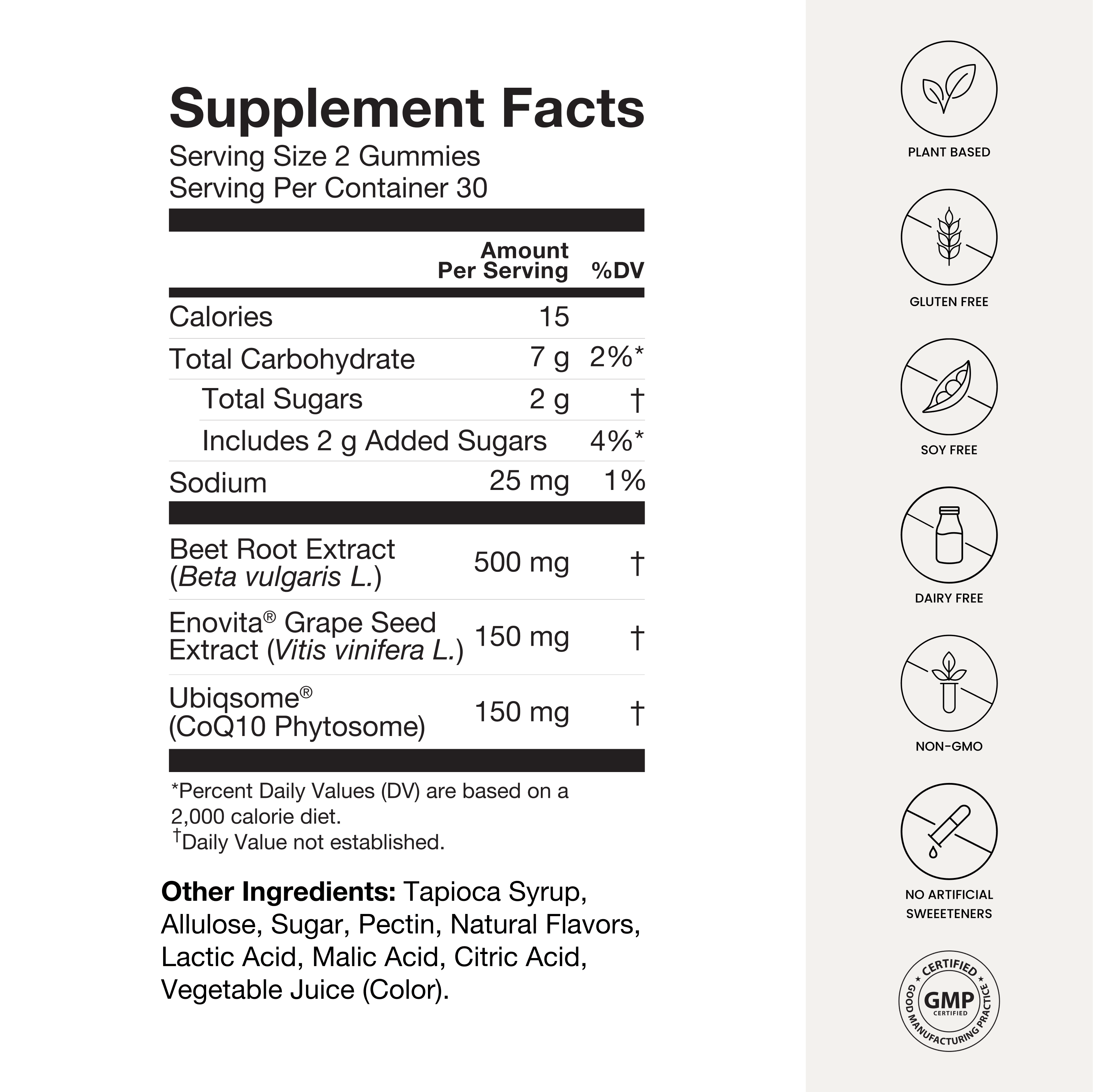 HUMAN SUPERBEETS HEART GUMMIES WITH COQ10 & POMEGRANATE, 60 CT