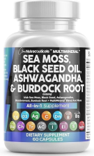 CLEAN NUTRACEUTICALS IMMUNE BOOSTING HERBAL SUPPLEMENT WITH SEA MOSS, BLACK SEED OIL, ASHWAGANDHA, TURMERIC, AND MORE