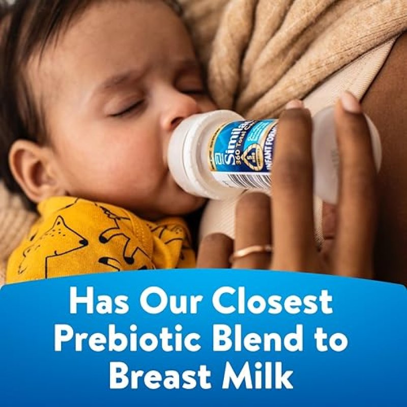 SIMILAC 360 TOTAL CARE INFANT FORMULA WITH 5 HMO PREBIOTICS - NON-GMO, READY TO FEED - 48 PACK