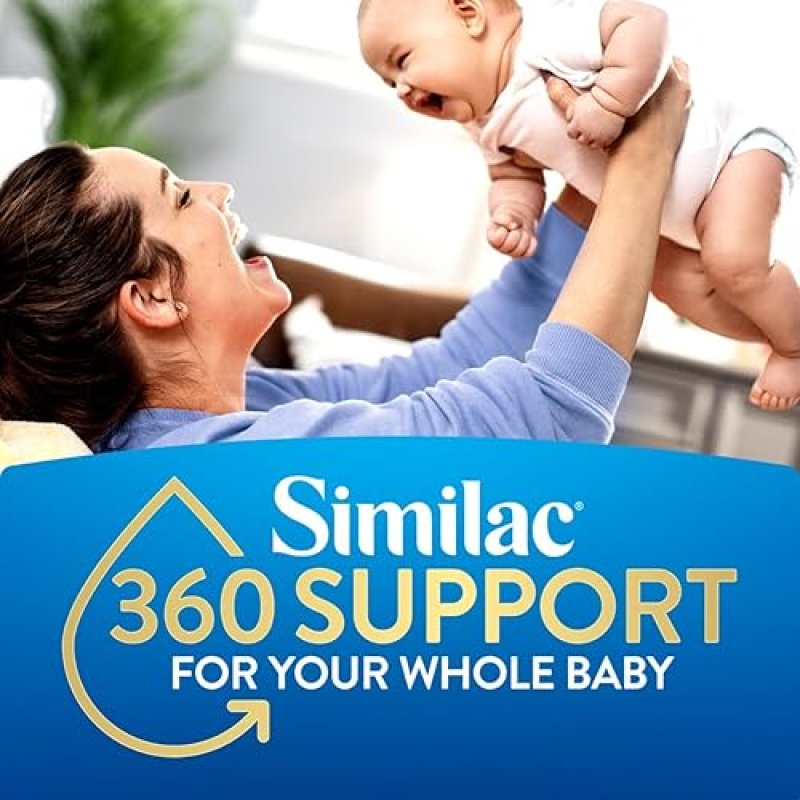 SIMILAC 360 TOTAL CARE INFANT FORMULA WITH 5 HMO PREBIOTICS - NON-GMO, READY TO FEED - 48 PACK