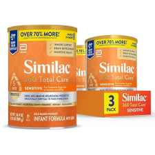 SIMILAC 360 TOTAL CARE SENSITIVE INFANT FORMULA | LACTOSE SENSITIVITY RELIEF | 5 HMO PREBIOTICS | NON-GMO | 34.9-OZ X 3