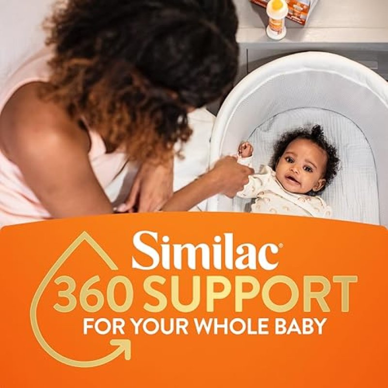 SIMILAC 360 TOTAL CARE SENSITIVE INFANT FORMULA - 12 PACK, NON-GMO, 5 HMO PREBIOTICS, LACTOSE SENSITIVITY RELIEF