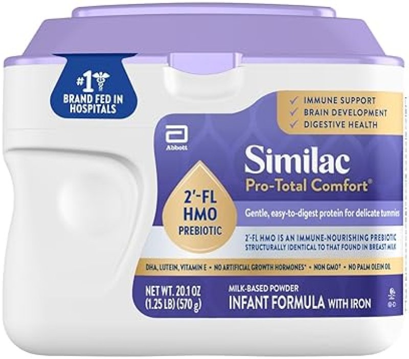 SIMILAC PRO-TOTAL COMFORT INFANT FORMULA WITH IRON, 20.1OZ TUB