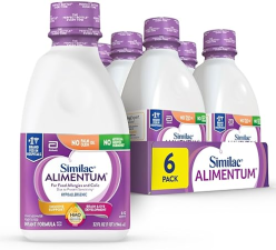 SIMILAC ALIMENTUM HYPOALLERGENIC INFANT FORMULA | 2'-FL HMO | READY-TO-FEED | 32 FL OZ BOTTLE | PACK OF 6