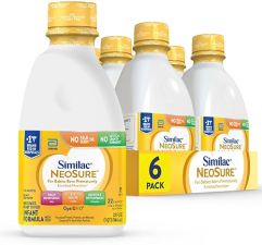 SIMILAC NEOSURE PREEMIE POST-DISCHARGE READY-TO-FEED BABY FORMULA, 32-FL-OZ BOTTLE, 6-PACK