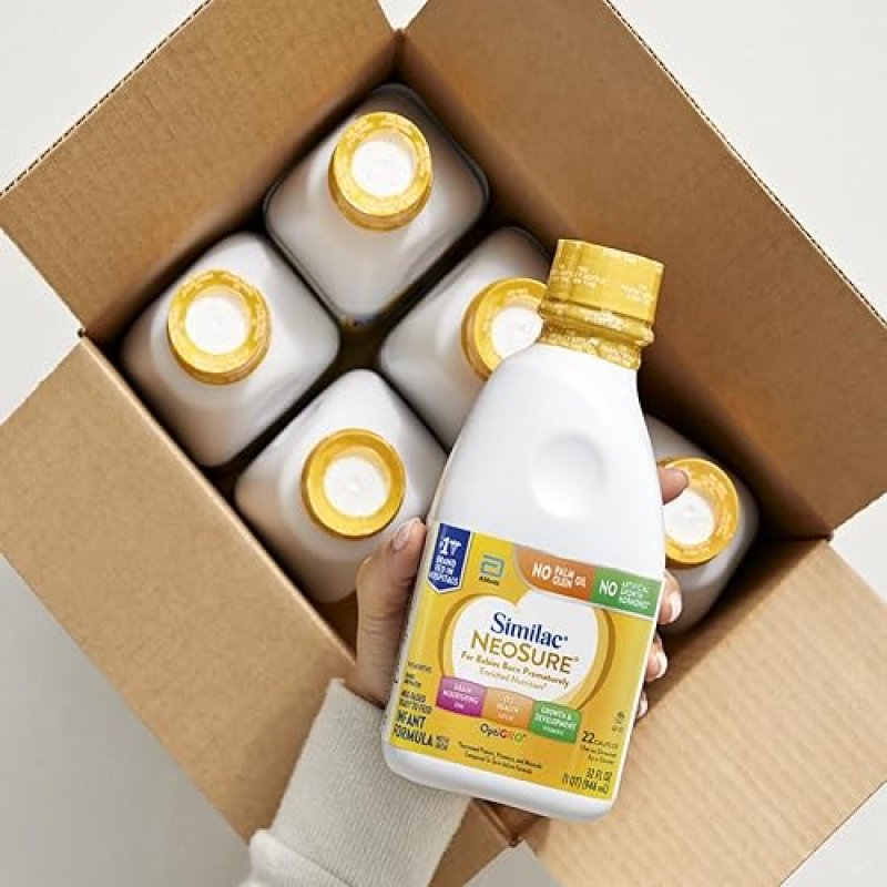 SIMILAC NEOSURE PREEMIE POST-DISCHARGE READY-TO-FEED BABY FORMULA, 32-FL-OZ BOTTLE, 6-PACK