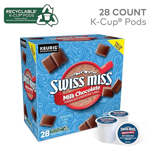 SWISS MISS MILK CHOCOLATE HOT COCOA KEURIG K-CUP PODS, 28 CT