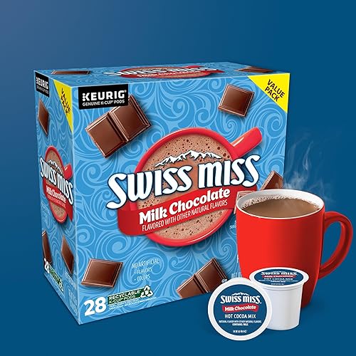 SWISS MISS MILK CHOCOLATE HOT COCOA KEURIG K-CUP PODS, 28 CT