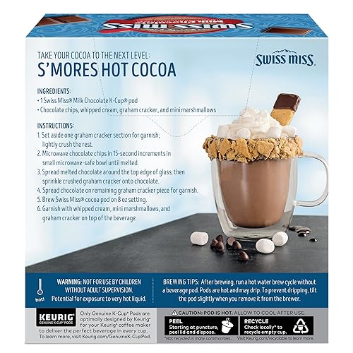 SWISS MISS MILK CHOCOLATE HOT COCOA KEURIG K-CUP PODS, 28 CT
