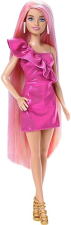 BARBIE FUN & FANCY SET: FASHION DOLL WITH EXTRA-LONG BLONDE HAIR & STYLING ACCESSORIES