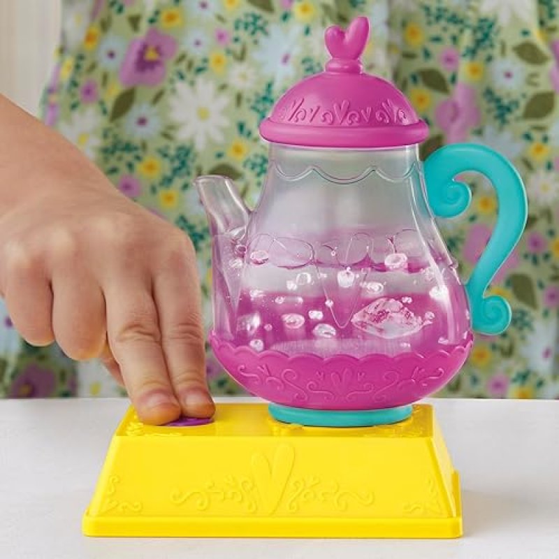 HASBRO BUBBLY TEA PARTY BABY DOLL WITH TEAPOT ACCESSORIES, BLONDE HAIR, 11 INCHES - IDEAL FOR 3+ YEAR OLDS