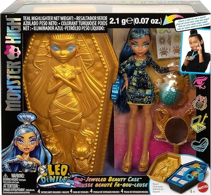 MATTEL MONSTER HIGH CLEO DE NILE GOLDEN GLAM BEAUTY KIT FOR KIDS