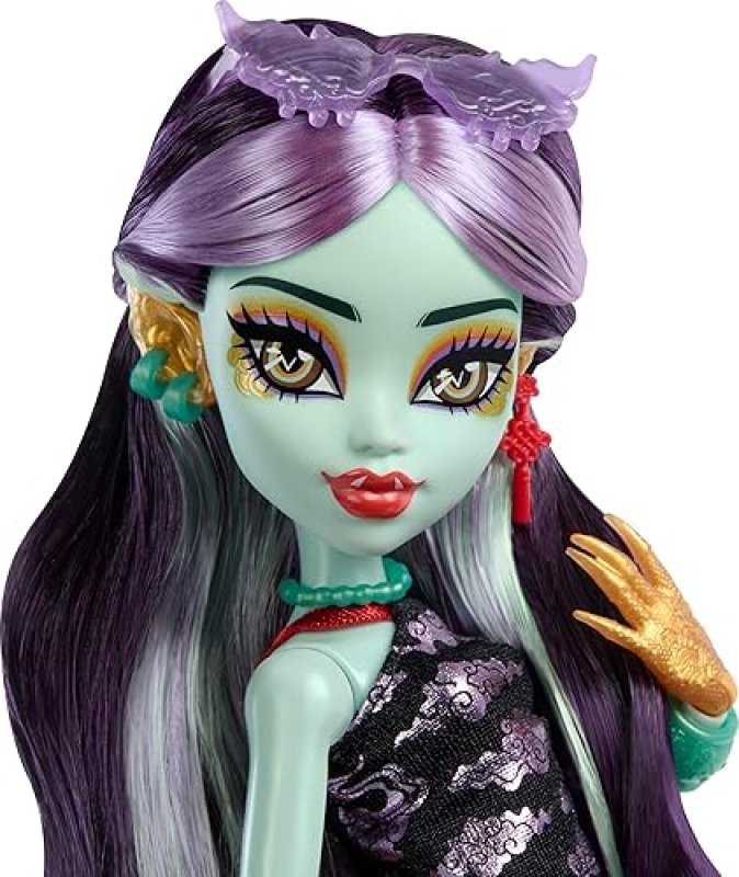 MONSTER HIGH JINAFIRE LONG DOLL WITH DRAGON PET & 7 ACCESSORIES SET