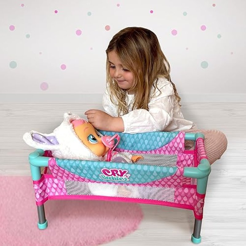 BABIES BABY DOLL CRIB ACCESSORY | FITS DOLLS UP TO 16" | AGES 2+ (DOLL NOT INCLUDED)