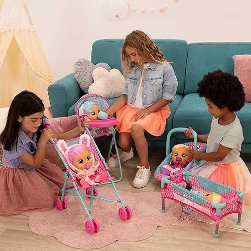 BABIES BABY DOLL CRIB ACCESSORY | FITS DOLLS UP TO 16" | AGES 2+ (DOLL NOT INCLUDED)
