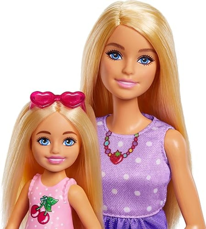 BARBIE PICNIC PLAYSET WITH DOLLS, ACCESSORIES & FOOD - 9 PIECES