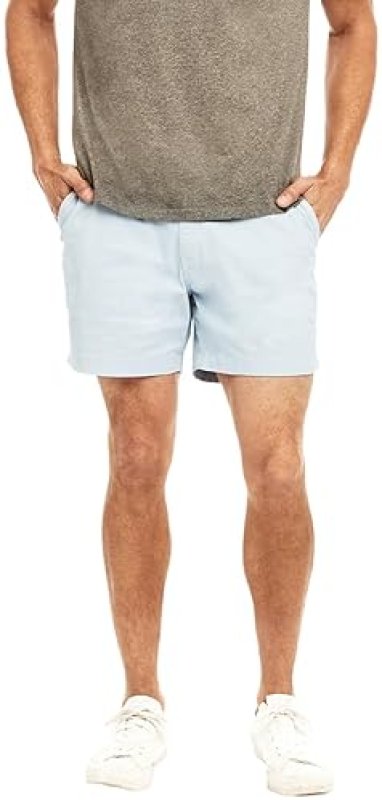 CHUBBIES MEN'S 5.5 INCH CHINO SHORTS - CASUAL ELASTIC WAISTBAND, POCKETS, STRETCH COTTON BLEND