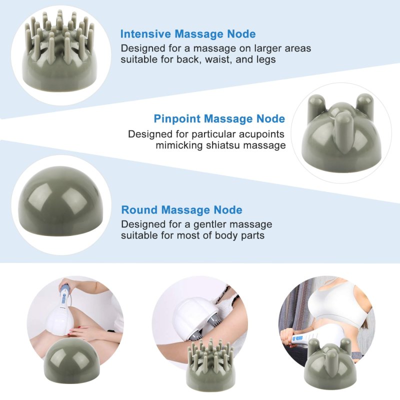 IMOUNTEK ELECTRIC HANDHELD BODY MASSAGER WITH DOUBLE HEAD VIBRATING RELAXATION - IDEAL WOMEN'S GIFT
