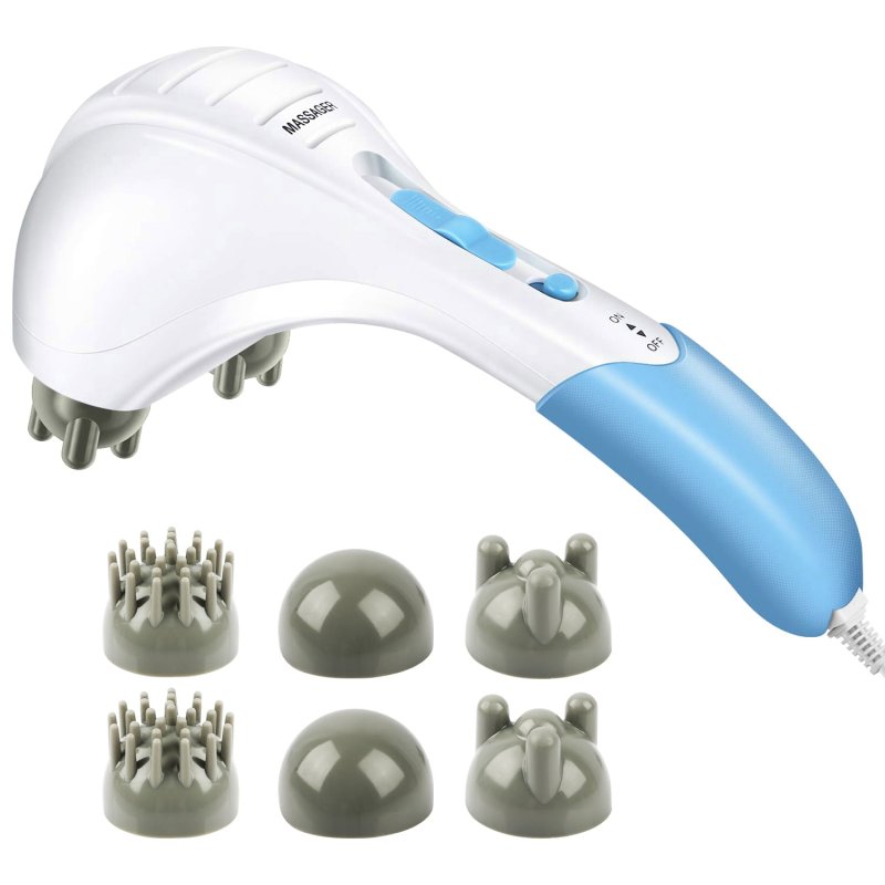 IMOUNTEK ELECTRIC HANDHELD BODY MASSAGER WITH DOUBLE HEAD VIBRATING RELAXATION - IDEAL WOMEN'S GIFT