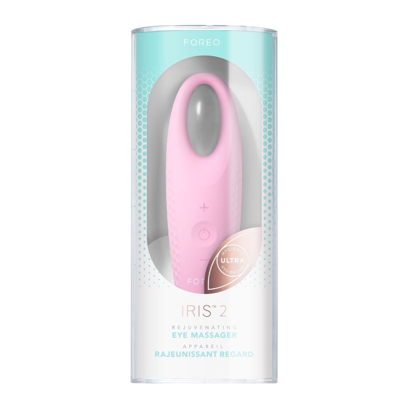 FOREO IRIS 2 EYE MASSAGER IN PEARL PINK - RELAXING EYE CARE DEVICE
