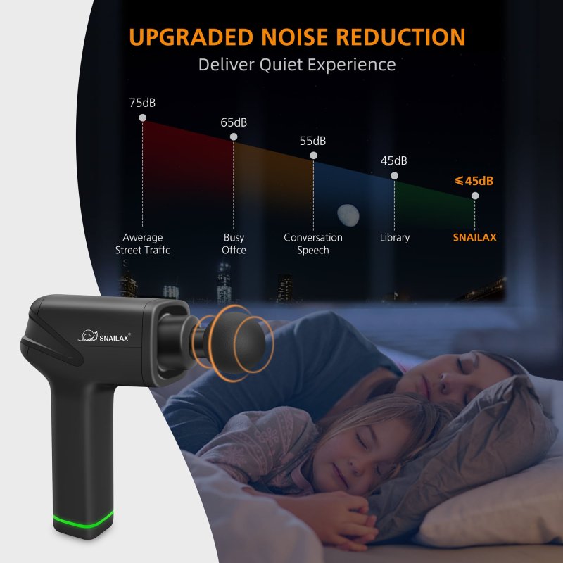SNAILAX CORDLESS MASSAGE GUN FOR ATHLETES | DEEP TISSUE PAIN RELIEF | CHRISTMAS GIFT