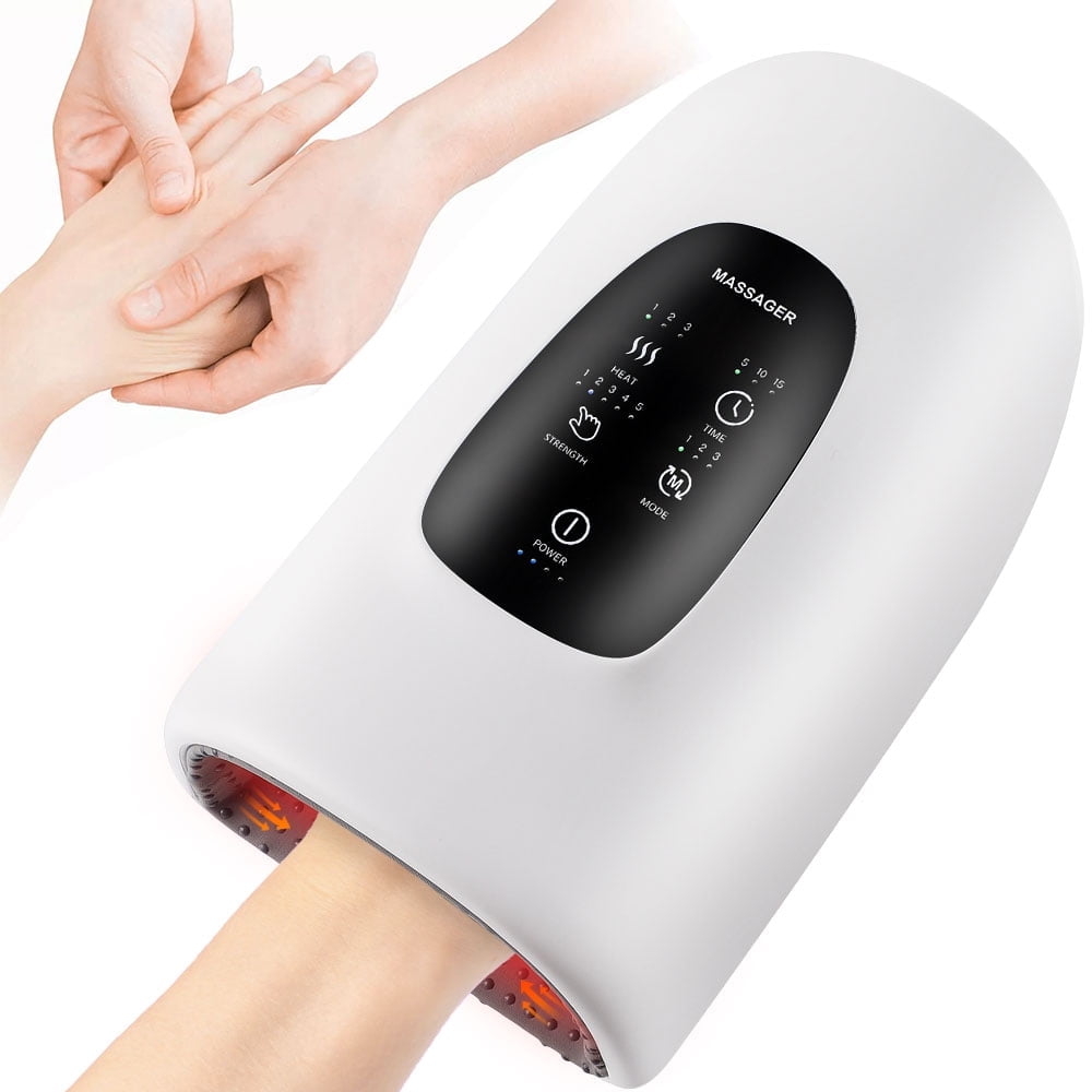 CORDLESS ELECTRIC HAND MASSAGER WITH TOUCHSCREEN, COMPRESSION, HEATING - IDEAL GIFT FOR WOMEN"