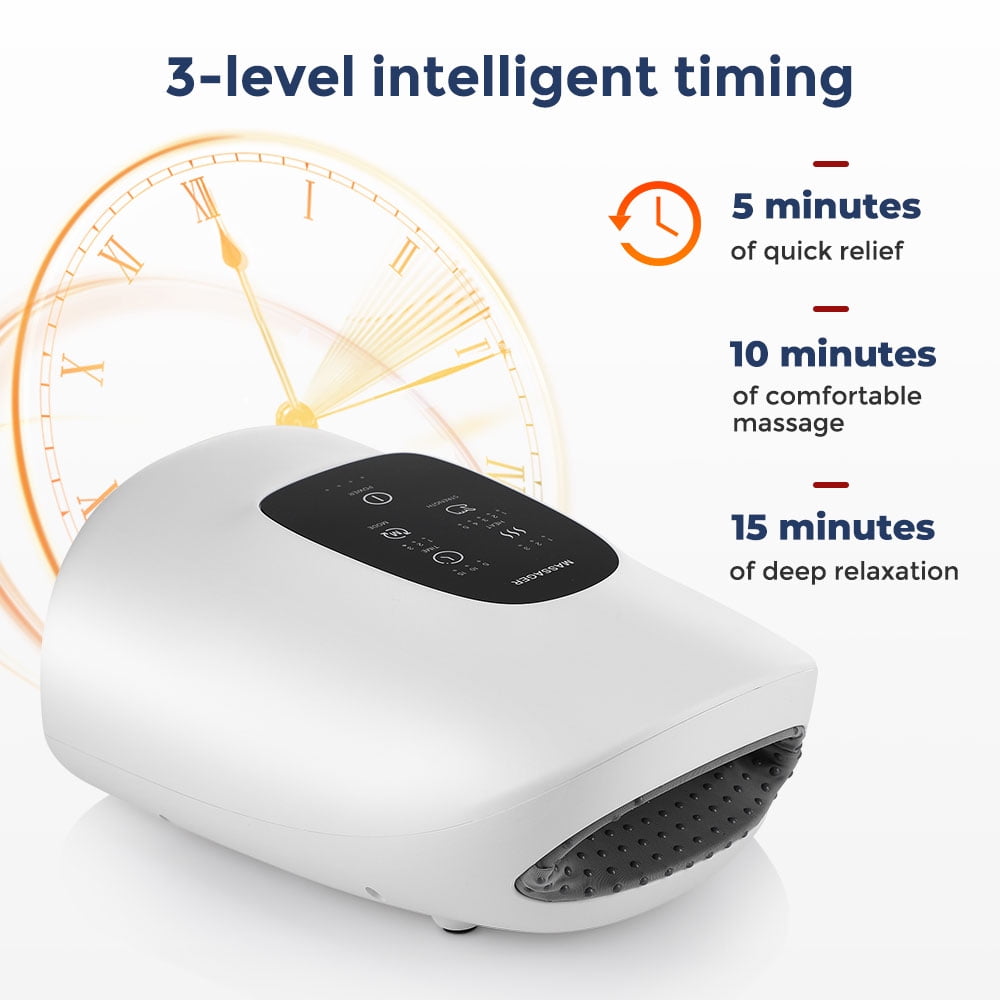 CORDLESS ELECTRIC HAND MASSAGER WITH TOUCHSCREEN, COMPRESSION, HEATING - IDEAL GIFT FOR WOMEN"