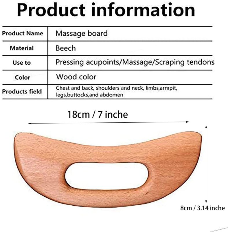 BEXIKOU CASEWIN GUA SHA WOOD MASSAGE TOOLS SET FOR LYMPHATIC DRAINAGE & PAIN RELIEF