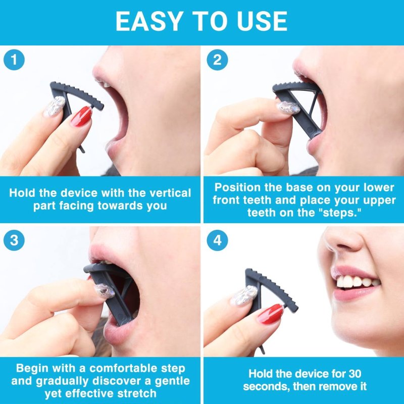 TILCARE TMJ RELIEF TOOL: JAW STRETCHER & MASSAGER FOR BRUXISM & PAIN RELIEF