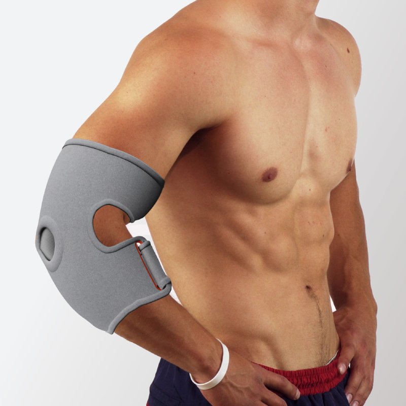 SHARPER IMAGE COMPRESSION WRAP WITH REMOVABLE GEL PACK FOR ELBOWS, KNEES, BACK - ADJUSTABLE STRAPS