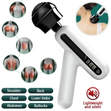 PORTABLE DEEP TISSUE MASSAGE GUN FOR ATHLETES, PAIN RELIEF, 12 SPEEDS, RECHARGEABLE
