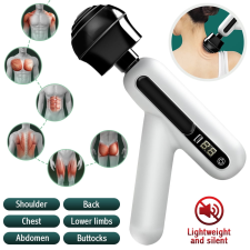 PORTABLE DEEP TISSUE MASSAGE GUN FOR ATHLETES, PAIN RELIEF, 12 SPEEDS, RECHARGEABLE