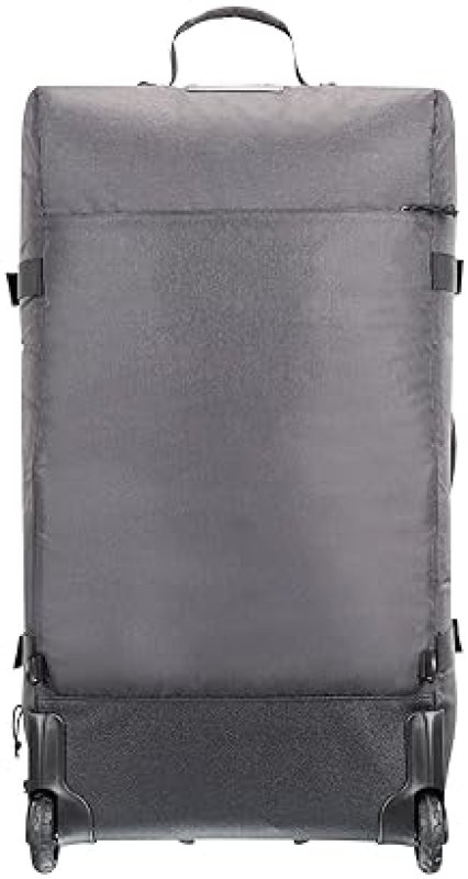 SCUBAPRO DEFINITION DUO COMPARTMENT 118 WHEELED DUFFLE DIVE BAG WITH ADJUSTABLE BACKPACK STRAPS, TOP