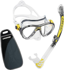 CRESSI BIG EYES EVOLUTION MASK & KAPPA ULTRA DRY SNORKEL SET