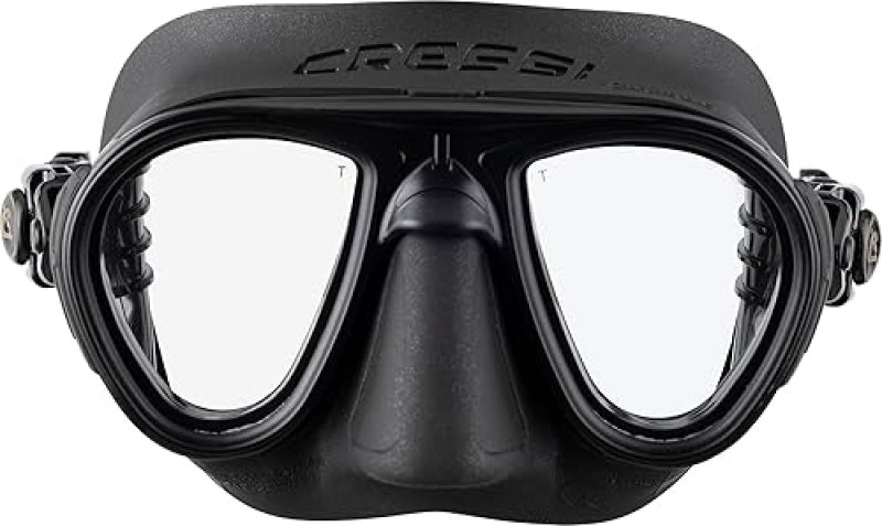 CRESSI FREEDIVING AND SCUBA DIVING MASK & SNORKEL SET - ANTI-FOG, LOW VOLUME, FLEXIBLE - MADE IN ITALY