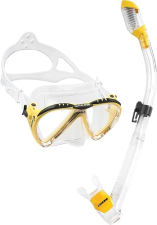 CRESSI MATRIX & SUPERNOVA DRY MASK SET - CLEAR/YELLOW