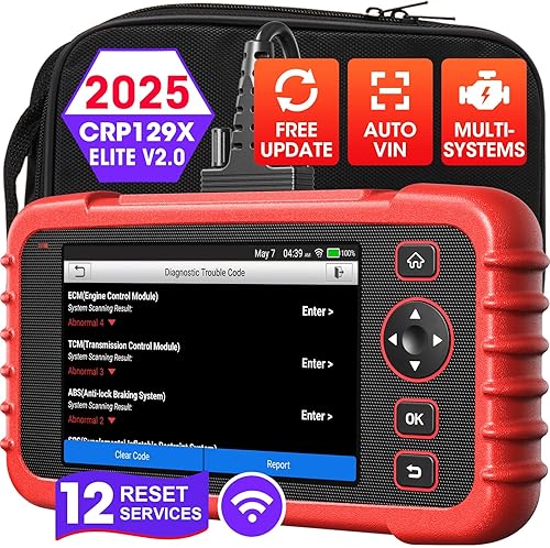 LAUNCH OBD2 SCANNER CRP129X V2.0 ELITE WITH 12 RESET SERVICES & LIFETIME UPDATES