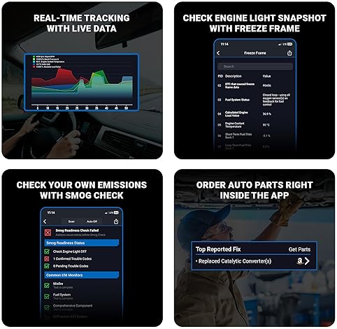 LEMUR BLUEDRIVER BLUETOOTH OBD2 SCAN TOOL - NO SUBSCRIPTION, CAR CODE READER - DIAGNOSE ENGINE, ABS, AIRBAG - 7000+ ISSUES